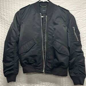 Aritzia wilfred free bomber jacket black